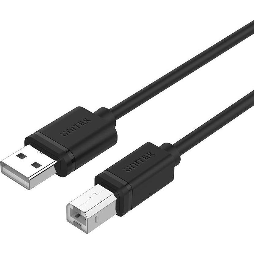 Unitek Y-C4001GBK USB Kabel USB 2.0 USB A USB B (2 m, USB 2.0), USB Kabel