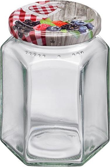 Actual product image Westmark Set of 6 288ml 6 corner glasses, w. heart decor lid, 63 mm (6 pcs., 0.29 l)