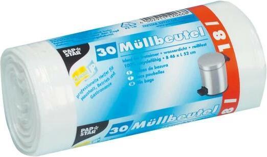 Produktbild Papstar Müllbeutel (30 x, 18 l)