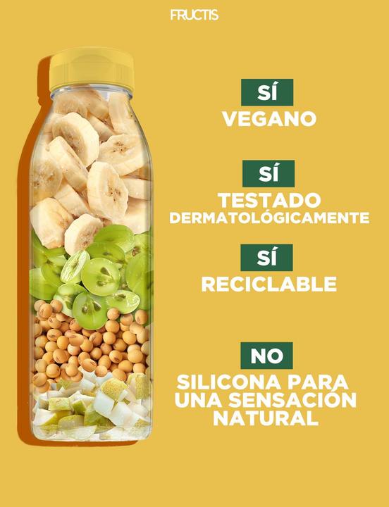 Actual product image Garnier Fructis Hair Food Banana Nourishing Shampoo 350 ml (350 ml, Liquid shampoo)