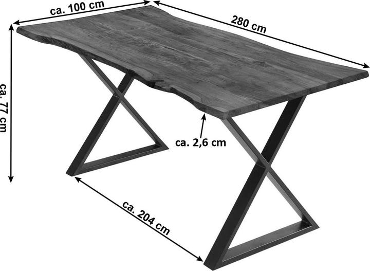 Actual product image SAM Kasimir (280 x 100 x 77 cm)
