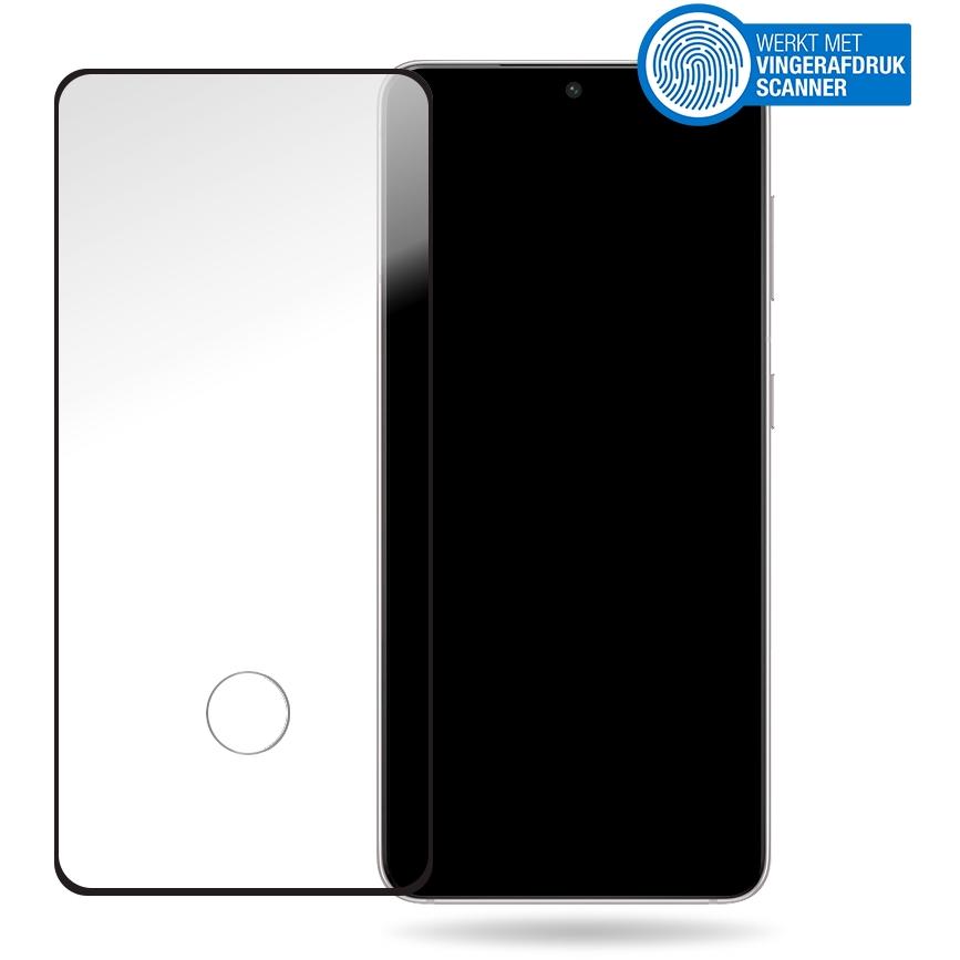 Thumbnail - Mobilize Schwarzer Rahmen Glas (1 Stück, Samsung Galaxy S21), Smartphone Schutzfolie, Schwarz