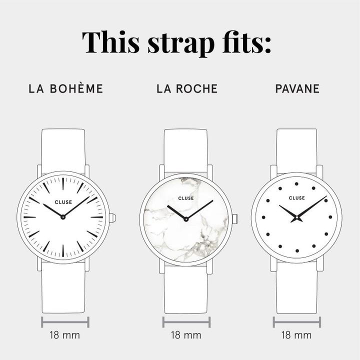 Produktbild Cluse Strap 18 mm (18 mm, Edelstahl)