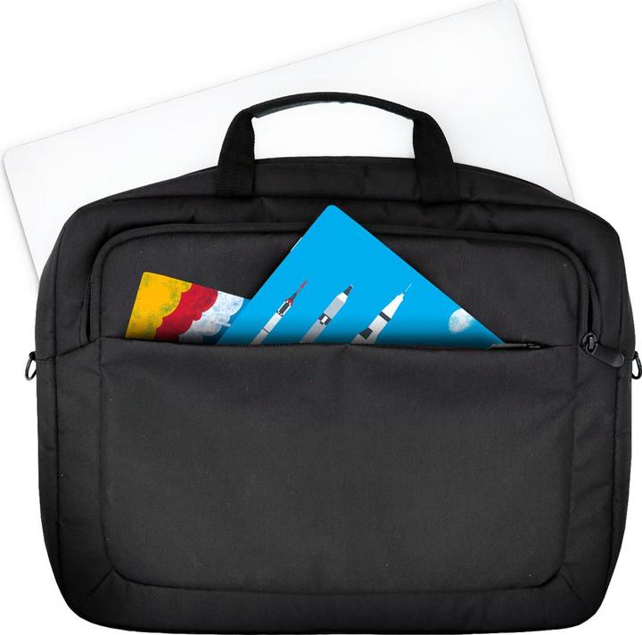 Actual product image Land NS-KLM12 notebook bag 39.6 cm (15.6') Courier bag Black, Red, White (15.60", Universal)