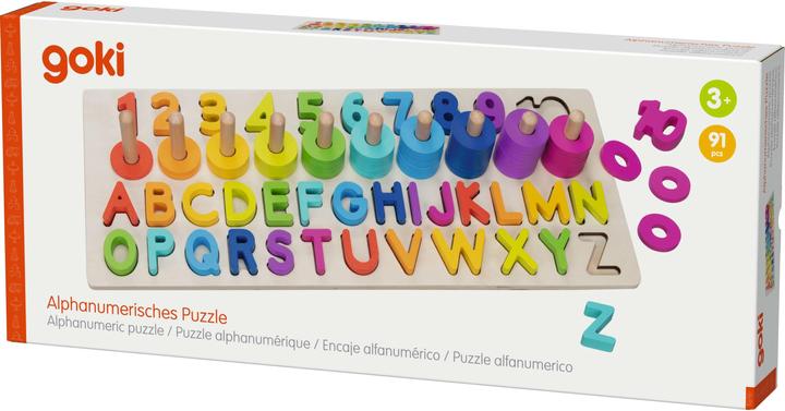 Produktbild Goki Alphanumerisches Puzzle (91 Teile)