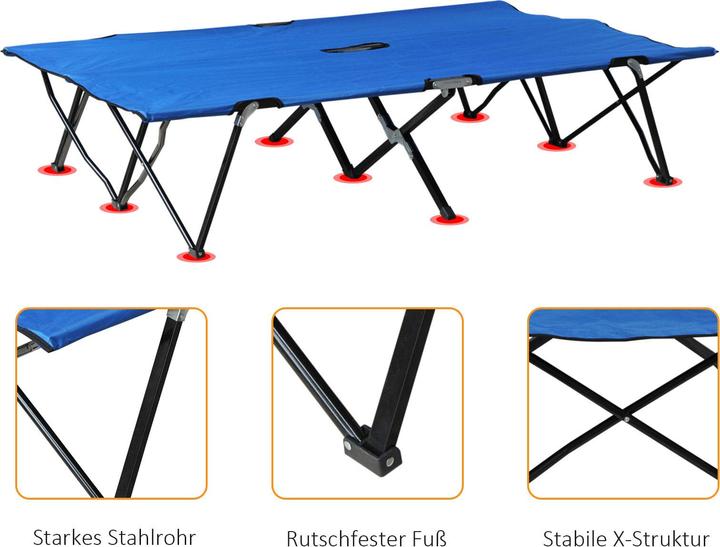 Immagine prodotto Outsunny Lettino da campeggio con borsa da trasporto