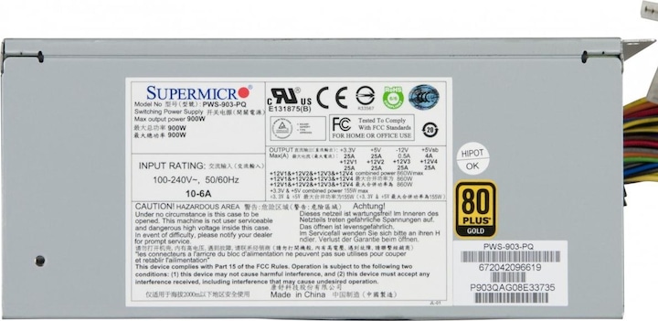 Produktbild Supermicro PWS-903-PQ: Netzteileinschub (900 W)