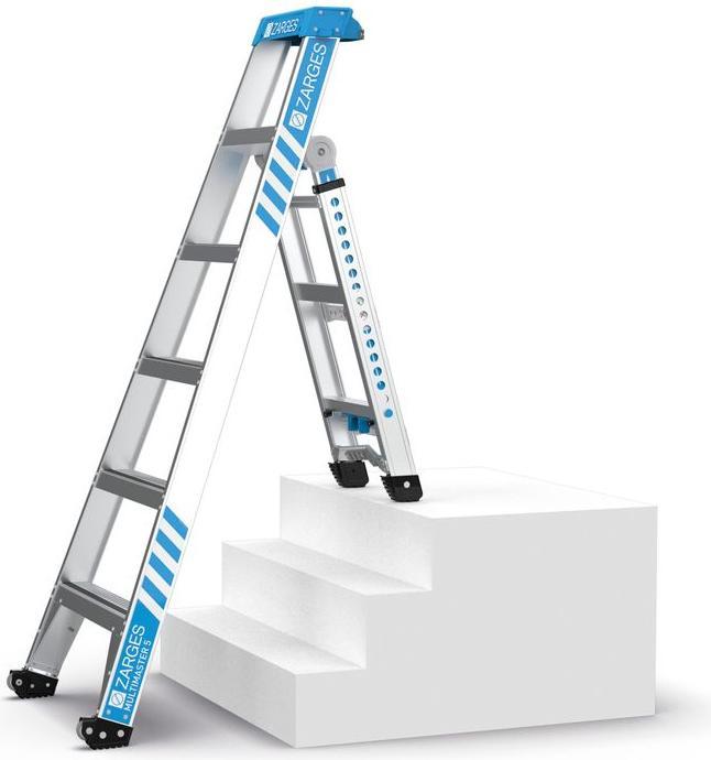 Produktbild Zarges Vielzweck-Stufen-Leiter MultiMaster 5 / bis AH 3,70m (Teleskopleiter, 288 cm)