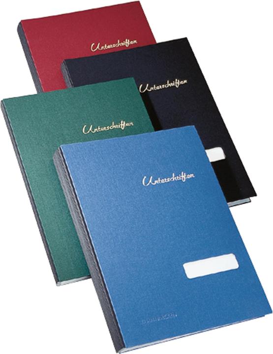 Image du produit Soennecken Dossier de signatures Utilisation pour format de papier : DIN A4 Matériau de la couverture : Toile (A4, 1x)