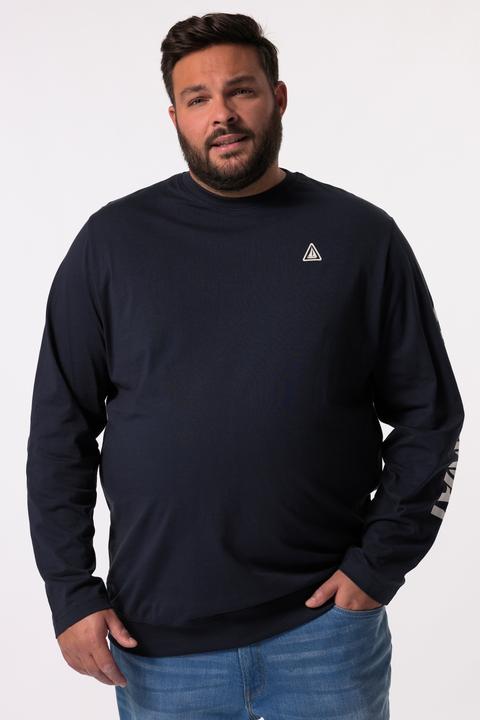 Immagine prodotto Men+ Langarmshirt, Bauchfit, Ärmelprint (5XL)