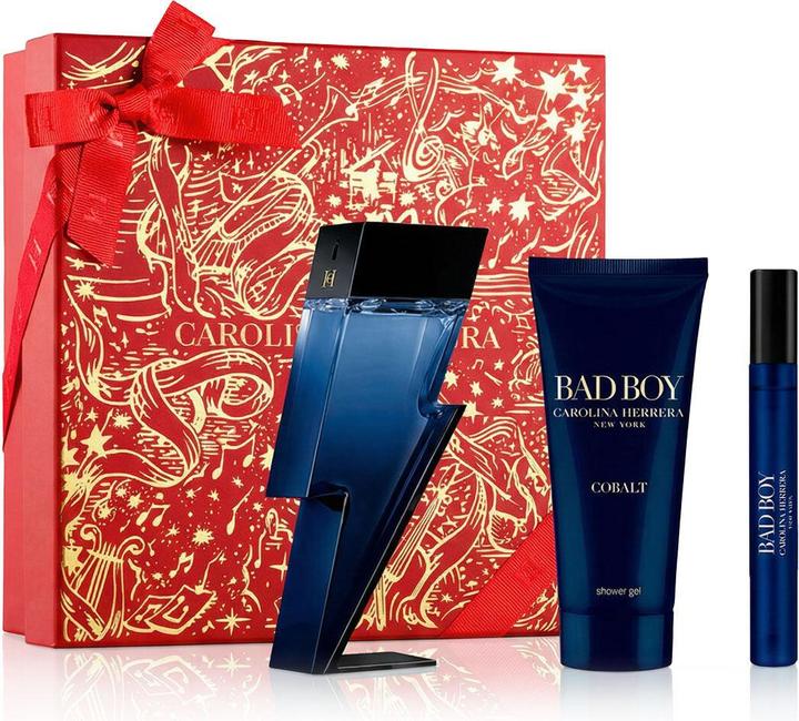 Produktbild Carolina Herrera Bad Boy Cobalt Eau De Parfum 100ml Eau De Parfum 10ml Shower Gel 100ml