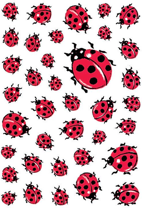 HERMA Autocollants Coccinelle