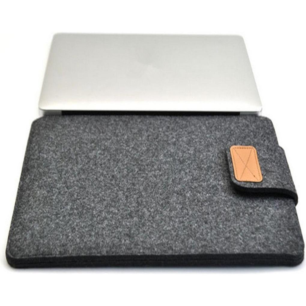 König Design Universal Filz Notebook Tablet Sleeve 11 - 15 Zoll Tasche Hülle Laptop Case Etui (15"), Notebooktasche, Gra...