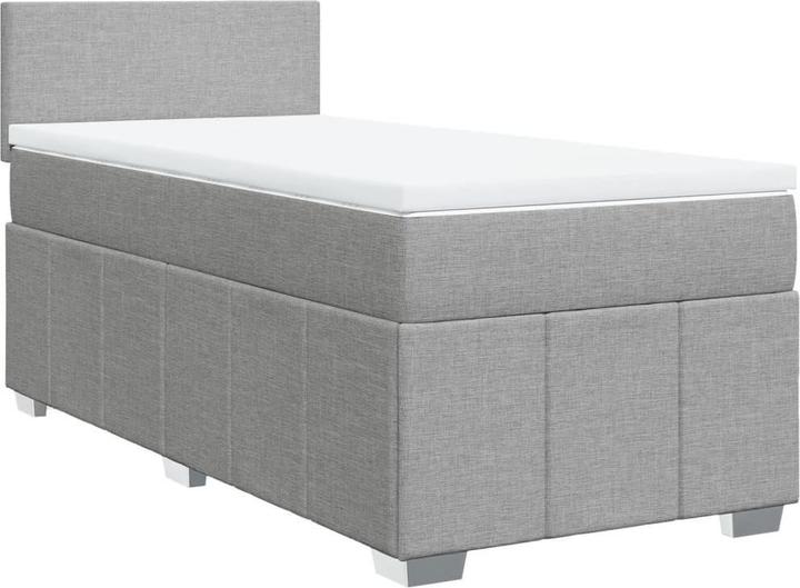 Actual product image vidaXL Bo x springbett mit Matratze 90 x 190 cm Stoff (90 x 190 cm)