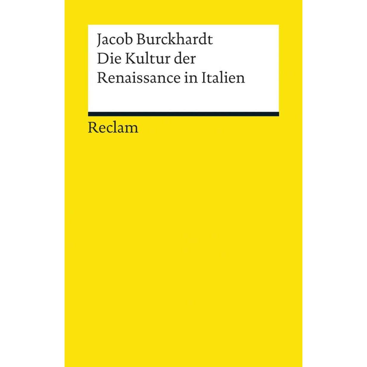 Thumbnail - Die Kultur der Renaissance in Italien, Sachbücher von Jacob Burckhardt
