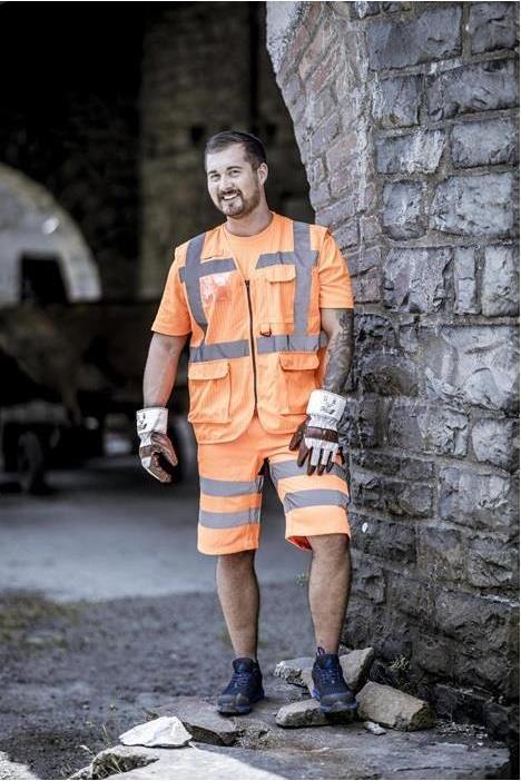 Produktbild Nitras Warnweste 7118 Grösse L neonorange EN ISO 13688/EN ISO 20471/EN 1149 (L)