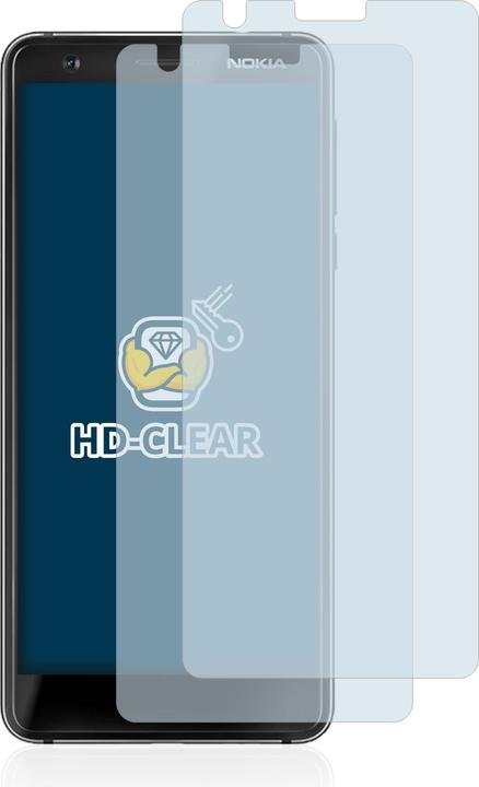 Actual product image BROTECT Screen Protector Clear (2 Piece, Nokia 3.1)