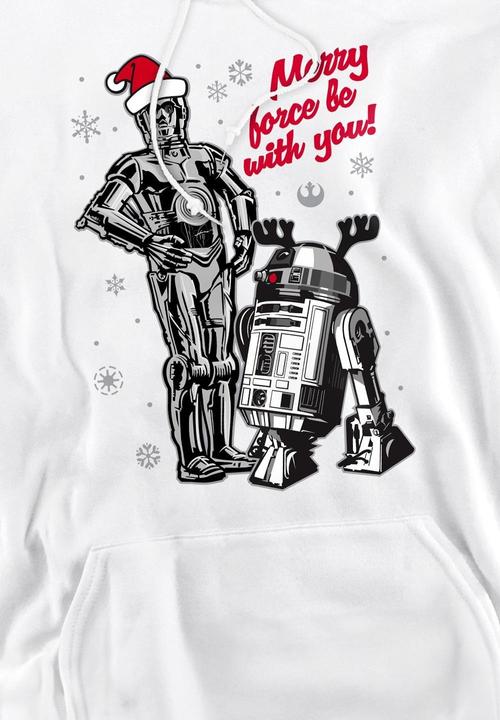 Produktbild Star Wars Merry Christmas Droids Kapuzenpullover (L)