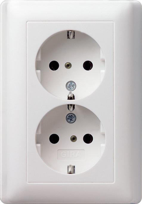 Gira Schuko double st.ds.