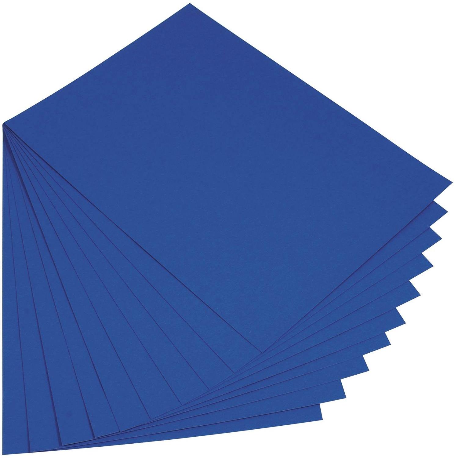 Folia, Bastelpapier, Fotokarton, (B)500 x (H)700 mm, 300 g/qm, k”nigsblau (300 g/m², 10 x)