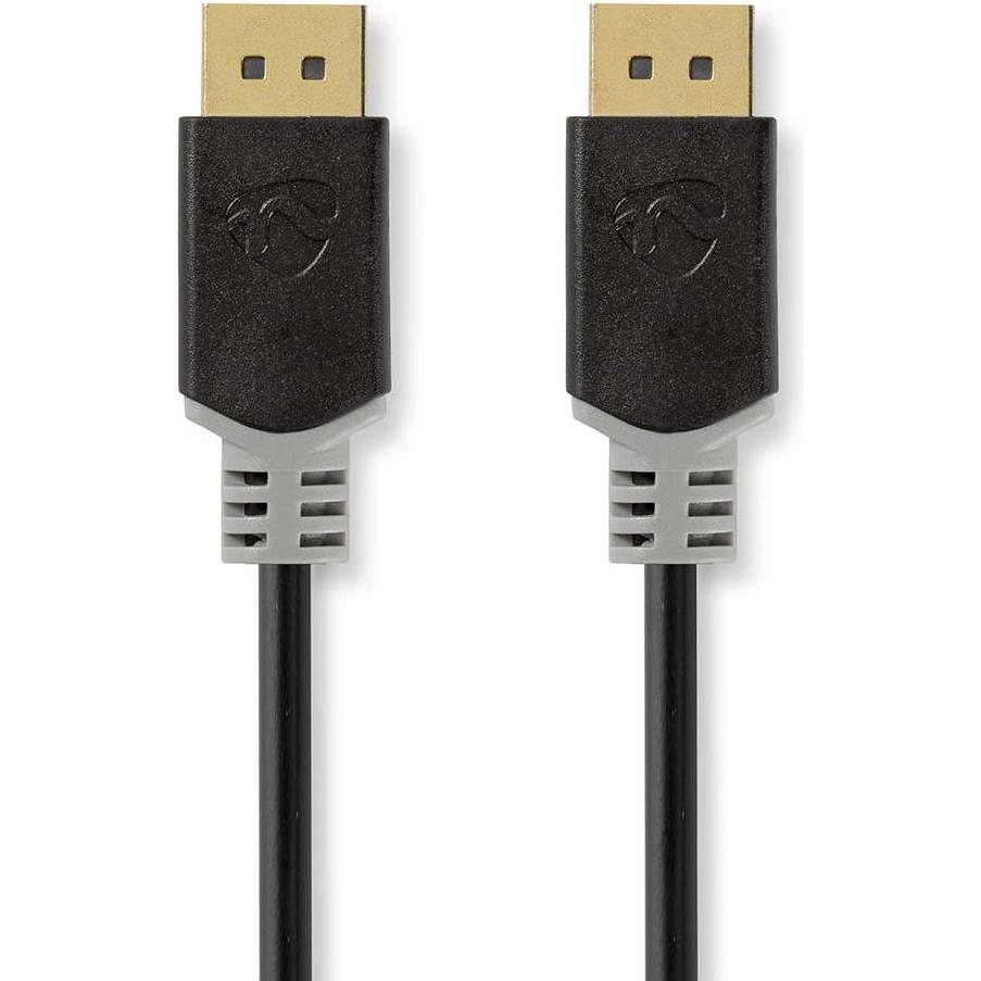 Nedis Displayport-Kabel DisplayPort Stecker DisplayPort Stecker 8K@60Hz Vergoldet 3.00 m (3 m, DisplayPort), Video Kabel