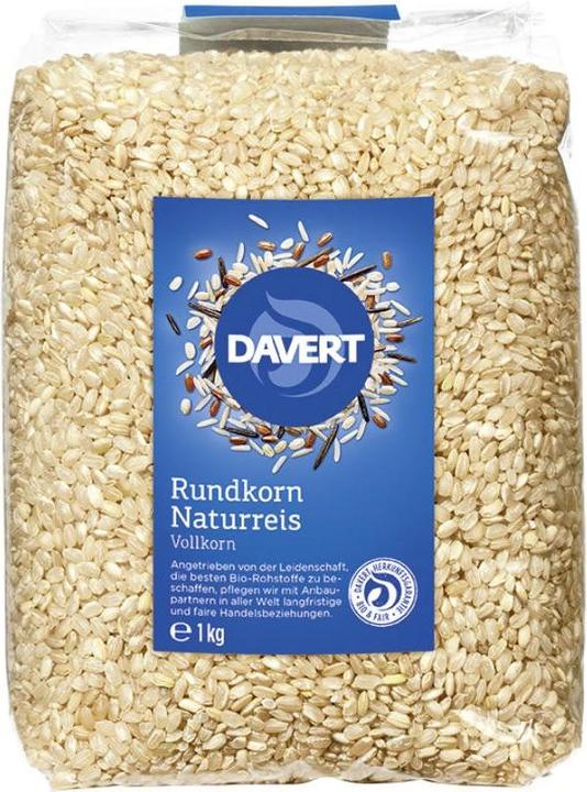 Actual product image Davert Round grain brown rice wholemeal organic (1000 g)