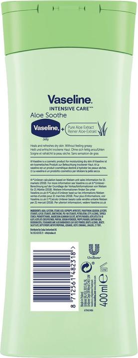 Actual product image Vaseline Intensive Care Aloe Soothe (Body cream, 400 ml)