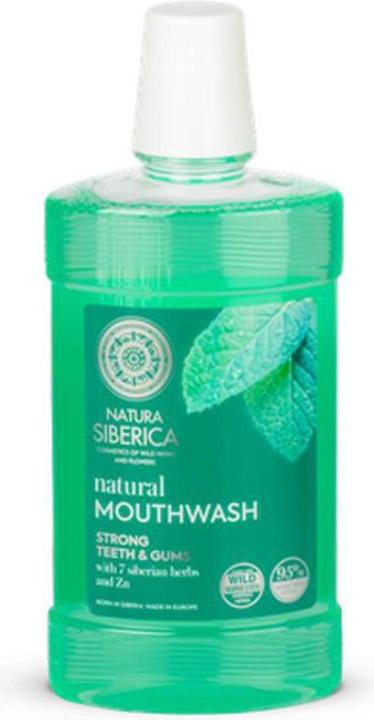 Actual product image Natura Siberica Natural Mouthwash for Strong Teeth & Gums 520ml (520 ml, Mouthwash)