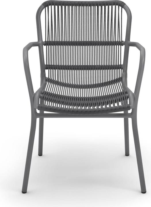 Productafbeelding Best Gartenstühle mit Armlehnen Ives anthrazit, Metall, 2 St.