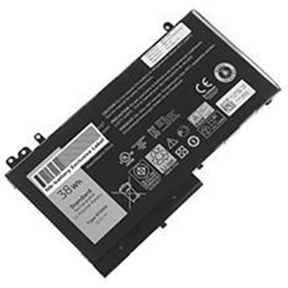 Dell Laptop-Batterie (3 Zellen, 3400 mAh), Notebook Akku, Schwarz