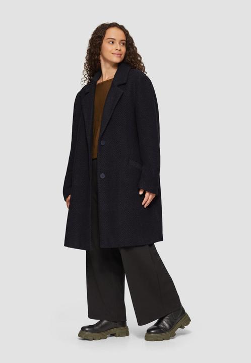 Immagine prodotto S.Oliver Outdoor-Mantel Mantel mit Reverskragen und klassischem Fischgrat-Muster