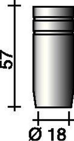 Trafimet Gas nozzle cylindrical 18 mm suitable for ERGOPLUS 25
