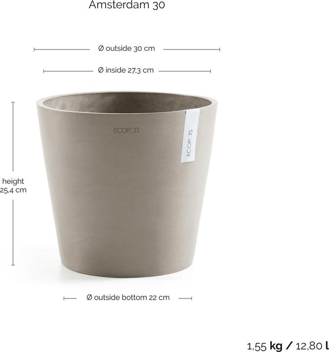 Actual product image Ecopots Amsterdam (30 cm)