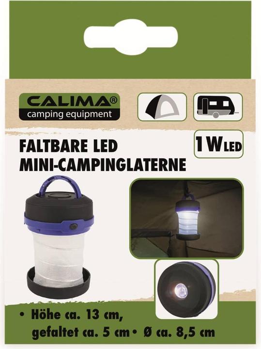 Produktbild Calima CAMPING EQUIPMENT LED Mini Campinglaterne, faltbar