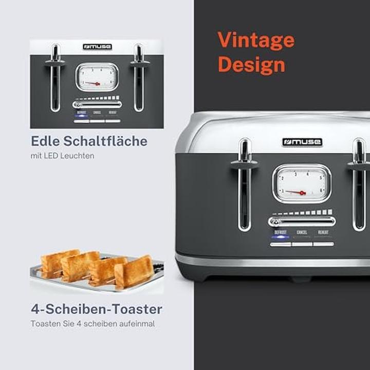 Produktbild Muse MS-131 DG Toaster Grau