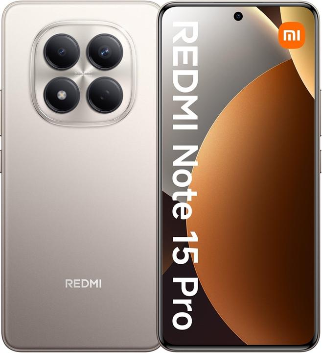 Immagine prodotto Xiaomi Redmi Note 15 Pro (256 GB, Argento, Titanio, Titanio, 6.77", Doppia SIM, 4G)