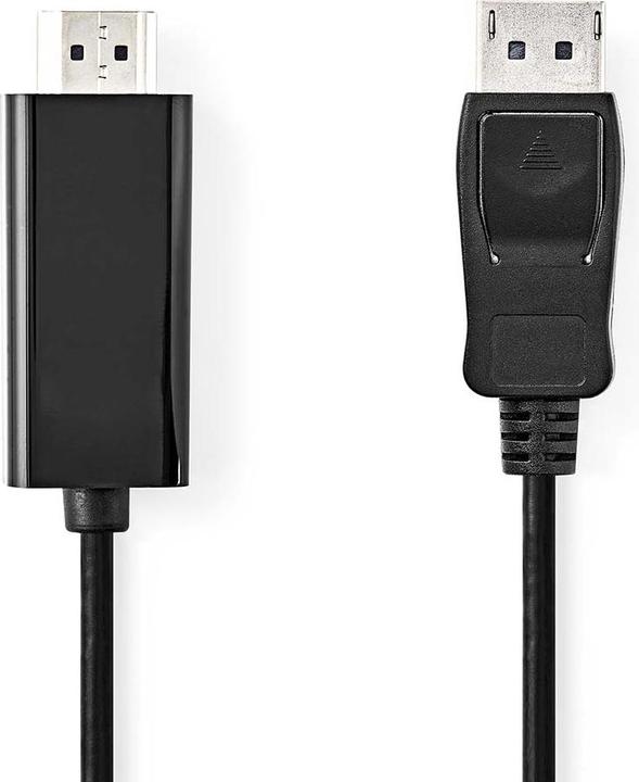 Produktbild Nedis Displayport-Kabel | DisplayPort Stecker | HDMI™ Stecker | 1080p | Vernickelt | 1.00 m | Rund | (1 m, DisplayPort, 1.2)