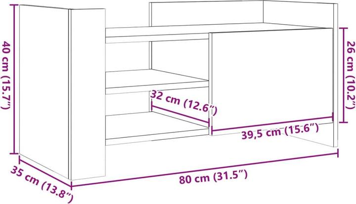 Image du produit vidaXL TV-Schrank (80 x 35 x 40 cm)