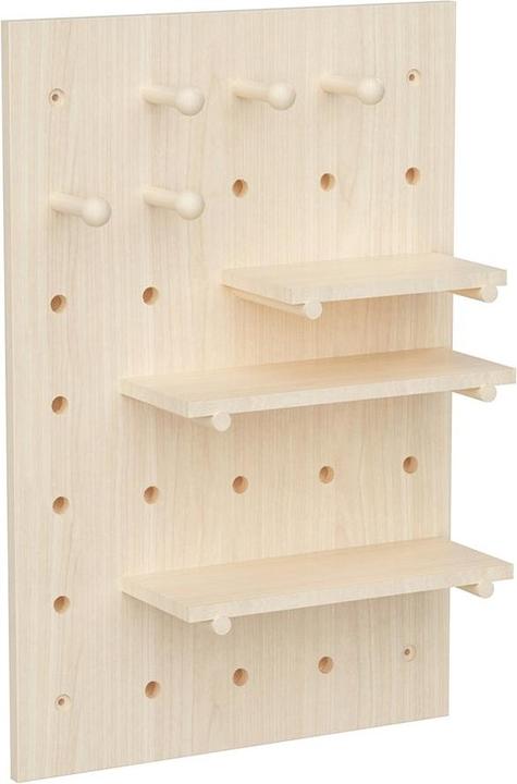 Actual product image Maclean DREWNIANA TABLICA ORGANIZER KOLOR JASNE DREWNO 40X60 CM MAX. 20 KG MC-130 WD