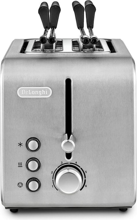 Produktbild De'Longhi DeLonghi CTX 2203 Toaster 2 Scheiben/s Silber 550 W