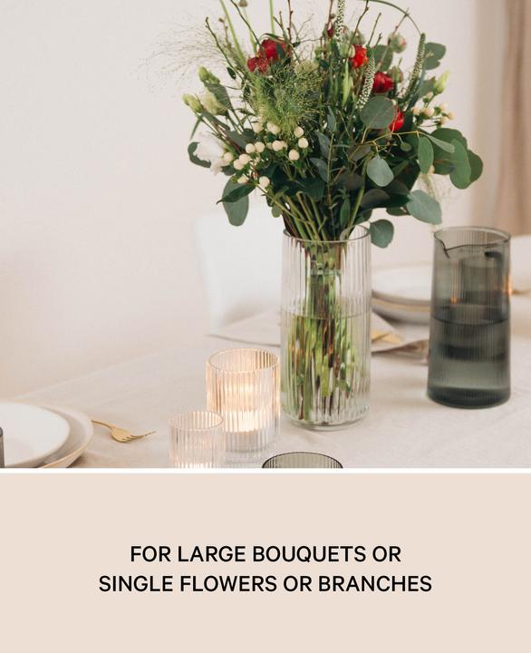 Immagine prodotto Esmée Vaso di vetro con scanalature