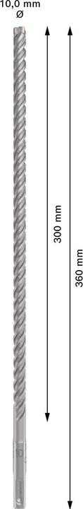 Productafbeelding Bosch Professional Zubehör SDS-plus-5X boor 10x300x360, mm 1 st. (10 millimeter)