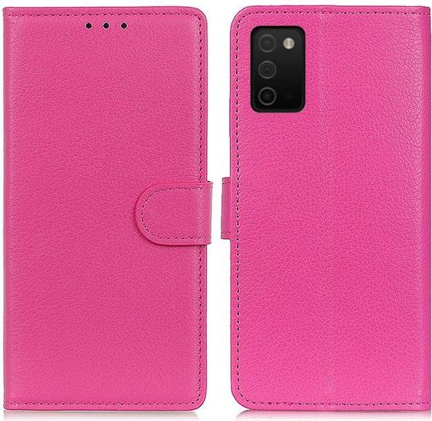 Actual product image MU Classic Litchi Leather Bookcover Series (Samsung Galaxy A03s)