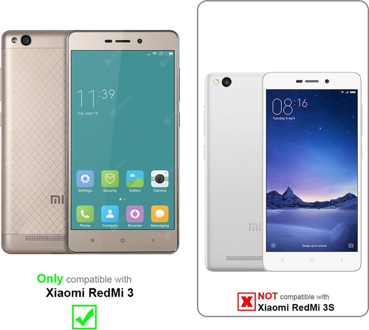 Produktbild Cadorabo TPU Ultra Slim AIR Cover (Xiaomi Redmi 3)