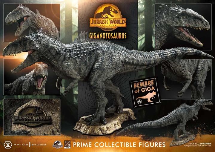 Actual product image Hot Toys JURASSIC WORLD DOMINION - Giganotosaurus - Statuette 48cm