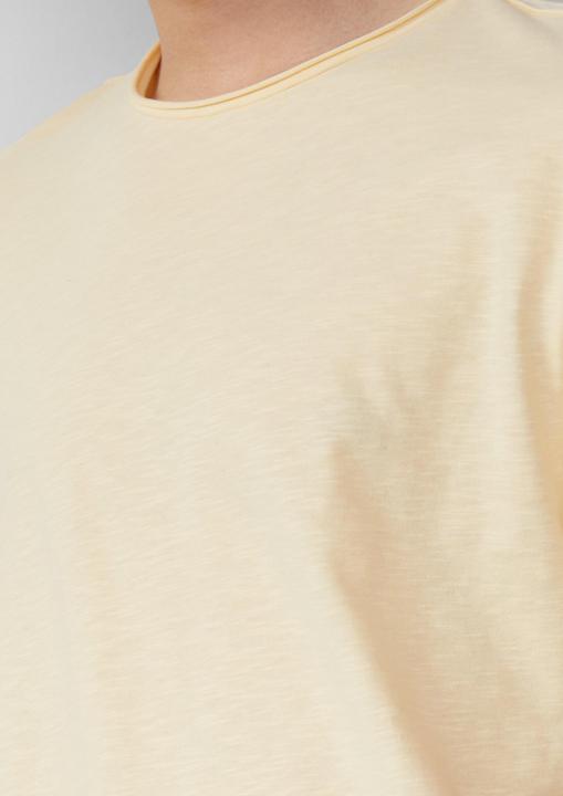 Produktbild S.Oliver T-Shirt Baumwollshirt mit Rollkante und Flammgarnstruktur (XXL)