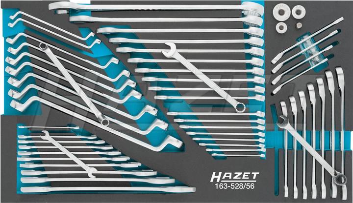 Produktbild HAZET Schraubenschlüssel Satz 163-528/56 ∙ Aussen Sechskant Profil, Aussen Doppel-Sechskant-Tractions… (36 mm)