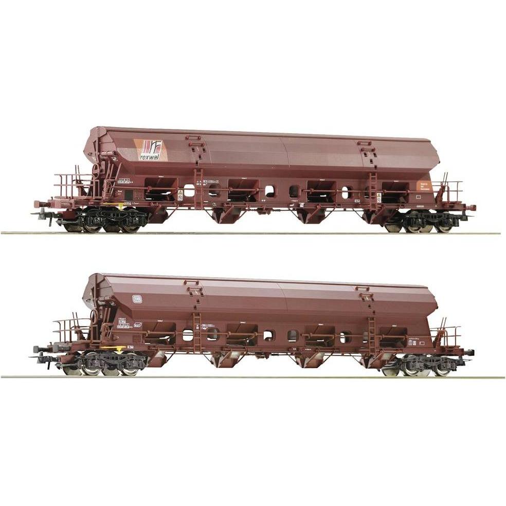 Roco H0 Ro 2er-Set Schwenkdachwagen, Db (Dc) (Spur H0)