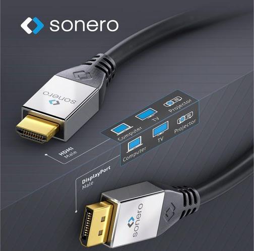 Image du produit Sonero DisplayPort — HDMI (Typ A) (1.50 m)