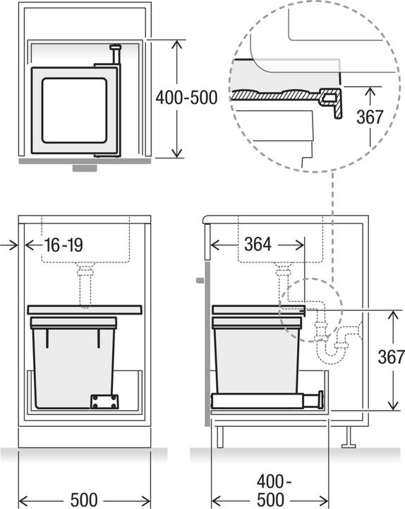 Productafbeelding Müllex X50 Basissysteem voor afvalinzameling (35 l)